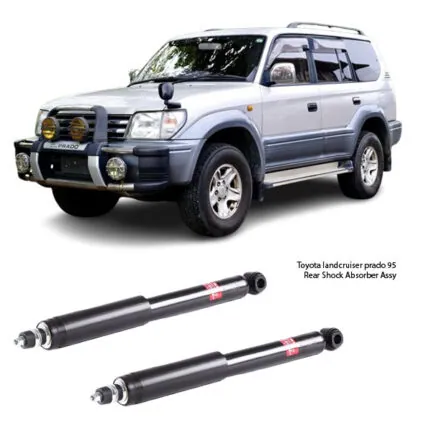 Illustration of toyota land cruiser prado 95 series rear shock absorber assy 344288