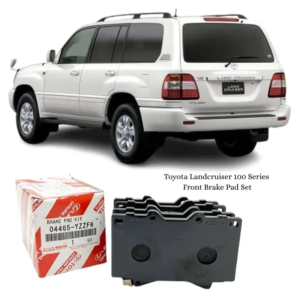 Illustration of toyota landcruiser 100 series front brake pad kit 04465-yzzf6
