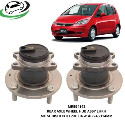 Illustration of gsp mr594142 rear axle wheel hub assembly lh rh set - mitsubishi colt z30