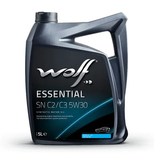 Illustration of essential sn c2 / c3 5w30 synthetic motor oil