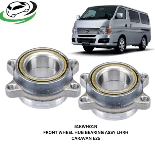 Illustration of nissan caravan e25 51kwh01n front wheel hub bearing assembly pair rhlh