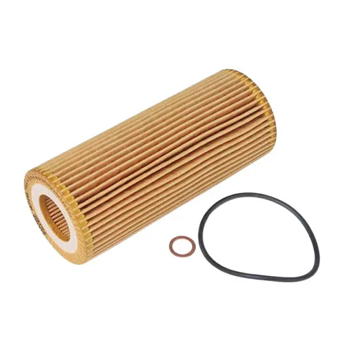 Illustration of bmw with m57 3.0l engine oil filter assy 11427788460