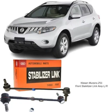 Illustration of nissan murano z51 front stabilizer links assy sln150 r/l