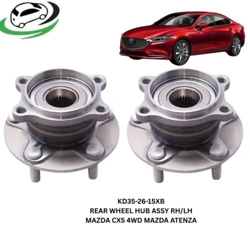 Illustration of mazda cx-5 4wd mazda atenza kd35-26-15xb rear wheel hub assembly pair rhlh