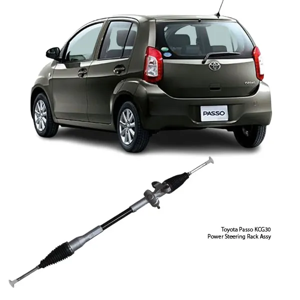 Illustration of toyota passo kcg30 rhd manual power steering rack assy 45502-b1094