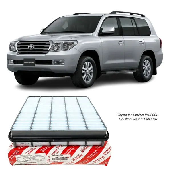 Illustration of toyota landcruiser vdj200l air filter element sub assy 17801-51020
