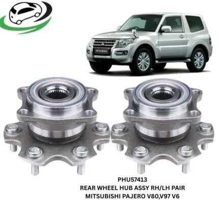 Illustration of phu57413 rear wheel hub assembly for mitsubishi pajero v80 and v97 v6 – pair rhlh