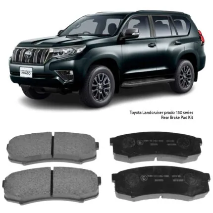 Illustration of toyota landcruiser prado grj150 / kdj150 / trj150 rear brake pad kit d2090