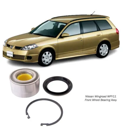 Illustration of nissan wingroad wpy11 front wheel bearing assy dac38764043-kit