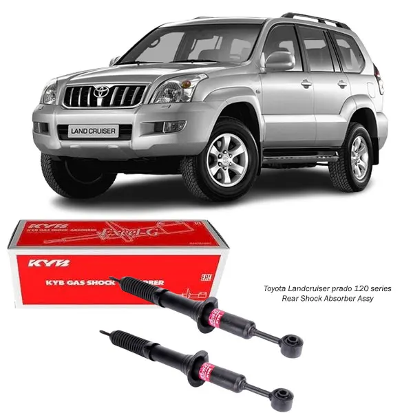 Illustration of toyota land cruiser prado j120 front kyb shock absorber set