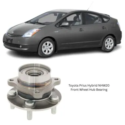 Illustration of toyota prius hybrid nhw20 front wheel hub bearing 43510-47012