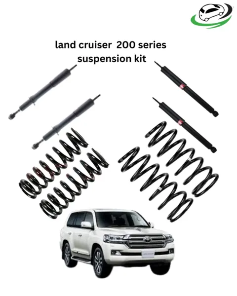 Illustration of toyota land cruiser 200 series suspension kit (kyb shock absorbers & heavy duty coil springs)