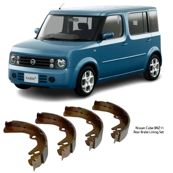 Illustration of nissan cube bnz11 rear brake lining set fn1198