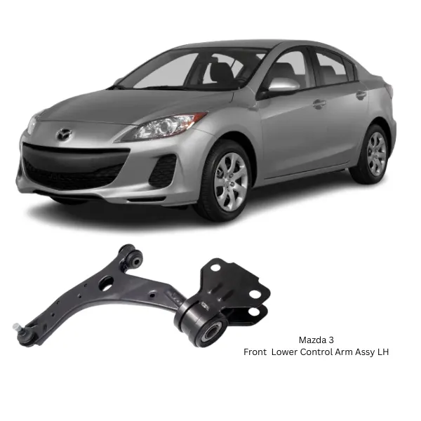 Illustration of mazda 3 front lower control arm assy lh bbm2-34-350d