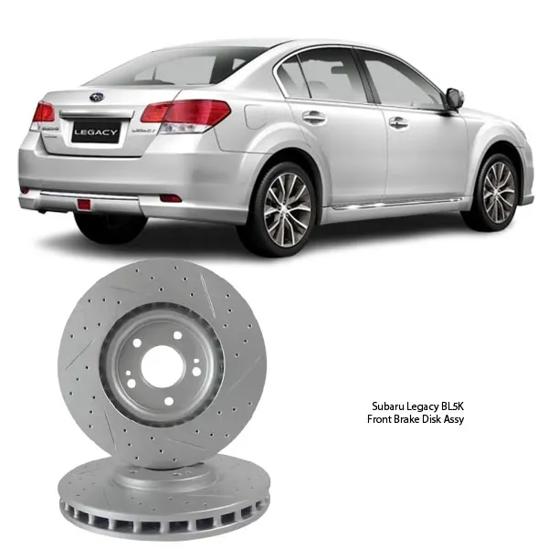 Illustration of subaru legacy bl5k slotted front brake disc assy 26300-fe000
