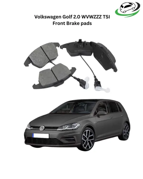 Illustration of volkswagen golf 2.0 tsi front brake pads (3c0698151c) | high quality aftermarket braking solution kenya