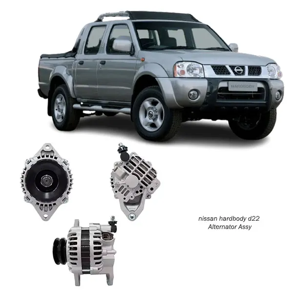 Illustration of nissan hardbody d22 alternator assy 23100-vk010