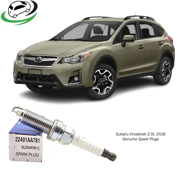 Illustration of subaru crosstrek 2.0l 2016 genuine spark plugs 22401aa781