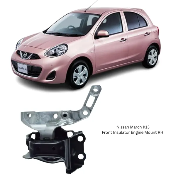 Illustration of nissan march k13 front insulator engine mount rh 11210-1hc0c