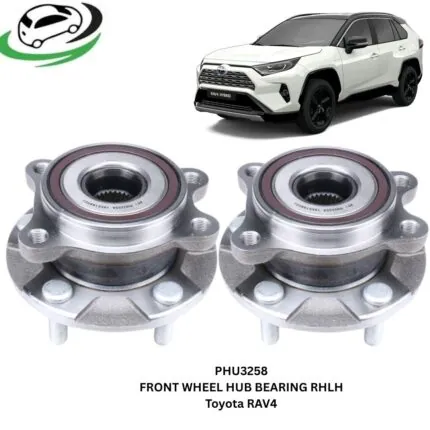 Illustration of phu3258 front wheel hub bearing assembly for toyota rav4, corolla, auris, avensis and lexus nx – pair (rhlh)