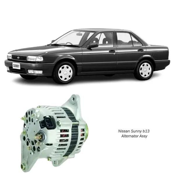 Illustration of nissan sunny b13/b12 (e13 e15) alternator assy 23100-53a00