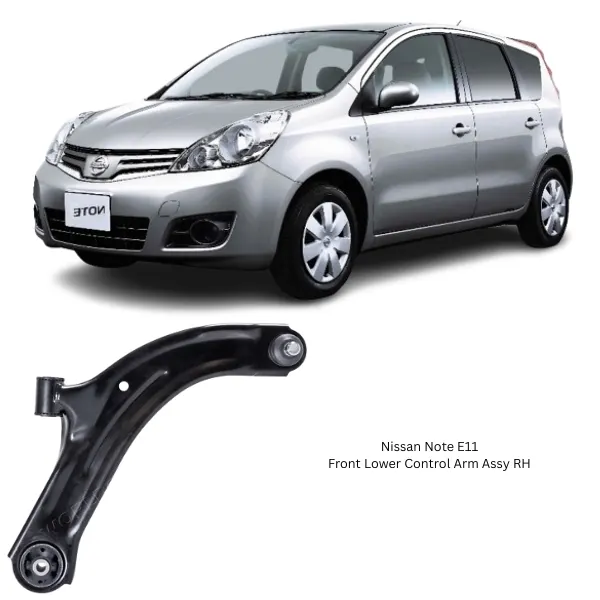 Illustration of nissan note e11 front lower control arm assy rh 54500-ax000