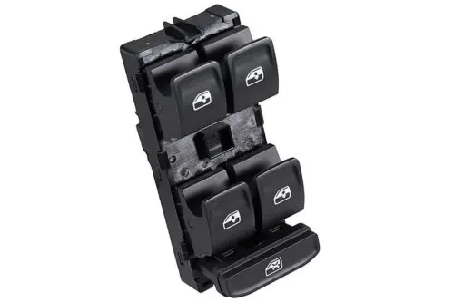 Illustration of meat & doria 5g0959857b front right master window switch - vw golf, passat & tiguan