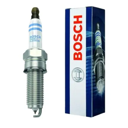 Illustration of bosch spark plug 0242140512 double platinum for mercedes benz
