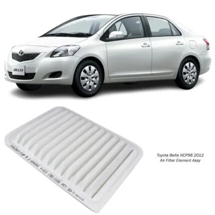 Illustration of toyota belta ncp96 2012 air filter element assy 17801-21050