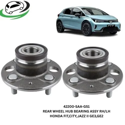 Illustration of belcot 42200-saa-g51 rear wheel hub bearing assembly lh rh set - honda fit, city & jazz ii