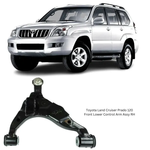 Illustration of toyota land cruiser prado 120 front lower control arm assy rh 48068-60010
