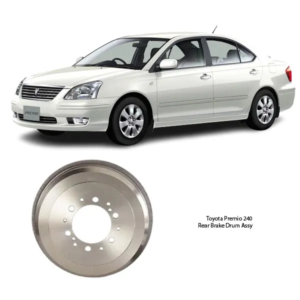Illustration of toyota premio nzt240 rear brake drum assy dn1233
