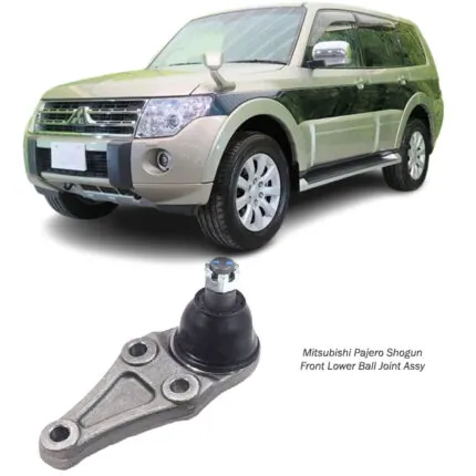 Illustration of mitsubishi pajero shogun front lower ball joint assy mr496799