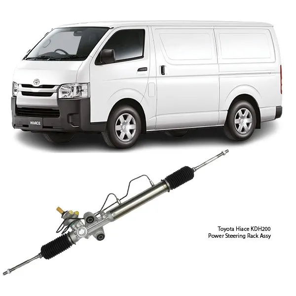 Illustration of toyota hiace kdh200 rhd short hydraulic power steering rack assy 44200-26470