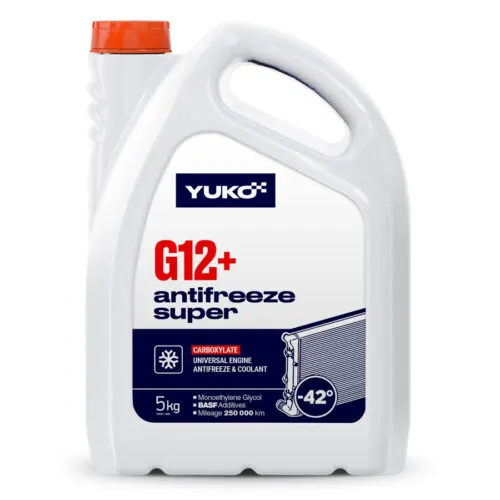 Illustration of yuko cool g12+ engine coolant
