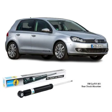 Illustration of vw golf vi 5k1 rear shock absorber bilstein 1k0513029ce