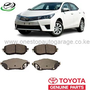 Illustration of corolla/auris nde180/nre180/zre181/2 front genuine brake pads
