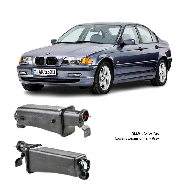 Illustration of bmw 3 series e46 coolant expansion tank assy 823300601