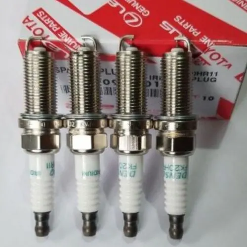 Illustration of toyota genuine spark plug 90919-01243 for premio, allion, corolla, fielder, vitz, sienta and probox