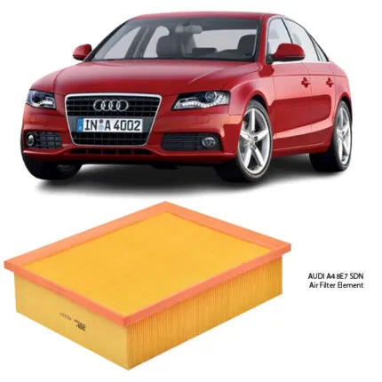 Illustration of audi a4 8e7 sdn air filter element assy a0257