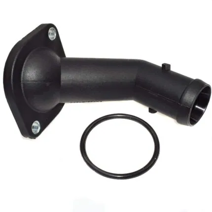 Illustration of engine coolant thermostat housing vw 337/20ae-1.8t / golf iv-1.8t/2.0t / jetta iv-1.8t/2.0 / jetta iv gli 1.8t / new beetle-1.8t 06a121121c