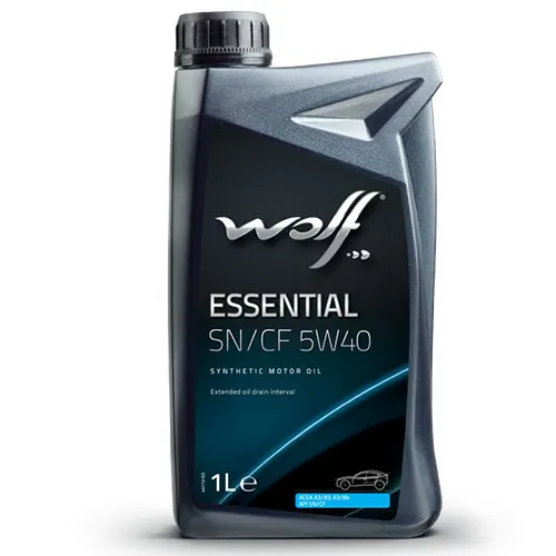 Illustration of essential sn/cf 5w40 synthetic motor oil 1ltr