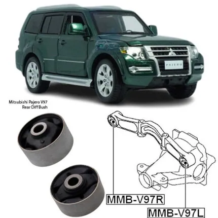Illustration of mitsubishi pajero v97 rear diff bush mmb-v97r
