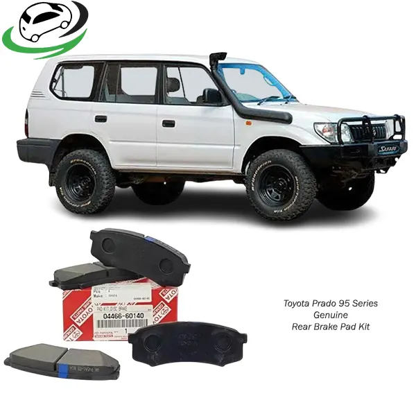 Illustration of toyota prado 95 series genuine rear brake pad kit 0446660140
