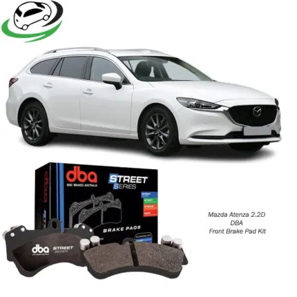 Illustration of mazda atenza 2.2d front brake pad kit street performance db2293ss