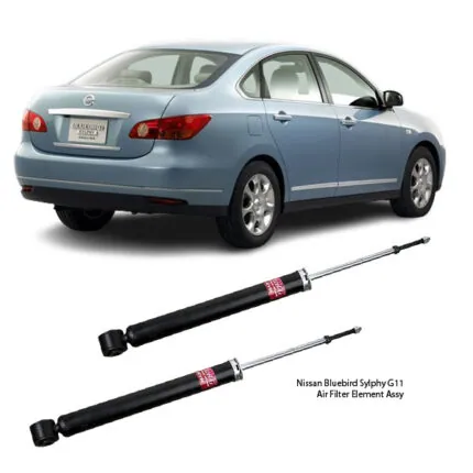 Illustration of nissan bluebird sylphy g11 rear shock absorber assy 343465