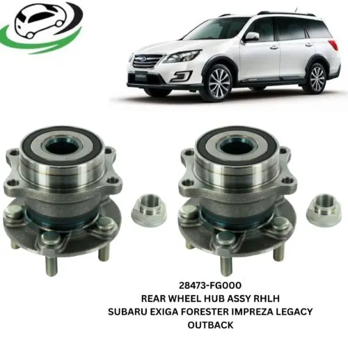 Illustration of subaru exiga forester impreza legacy outback 28473-fg000 rear wheel hub assembly pair rhlh