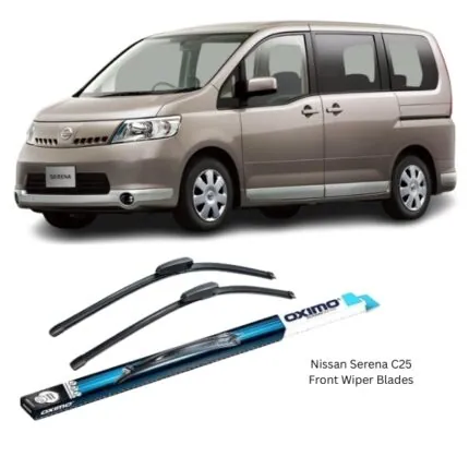 Illustration of nissan serena c25 oximo front wiper blades