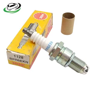 Illustration of ngk multi-ground spark plug daihatsu charade 1128 bpr6ekn