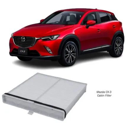 Illustration of mazda cx-3 cabin filter element d09w-61-j6x